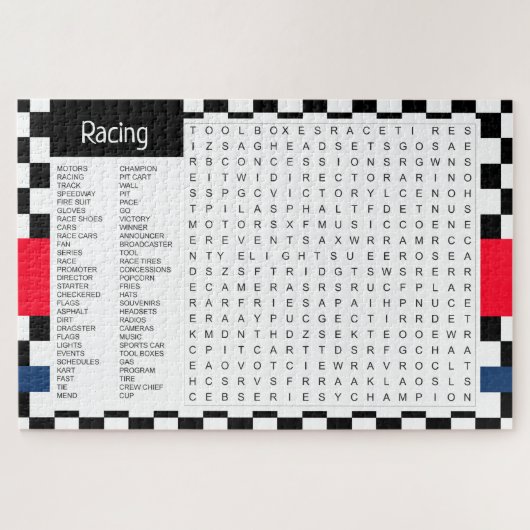 Race Theme Legpuzzel (Horizontaal)