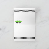 Race tijd dank je wel kaart (Binnen)