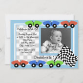 Race tijd / foto uitnodiging (Voorkant)