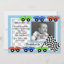 Race tijd / foto uitnodiging