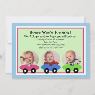 Race tijd / foto uitnodiging