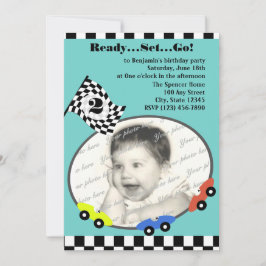 Race Time Birthday Kaart