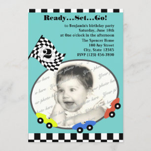 Race Time Birthday Kaart