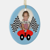 Race Time Fotodecoratie Keramisch Ornament (Rechts)