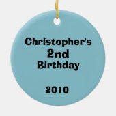 Race Time Fotodecoratie Keramisch Ornament (Achterkant)