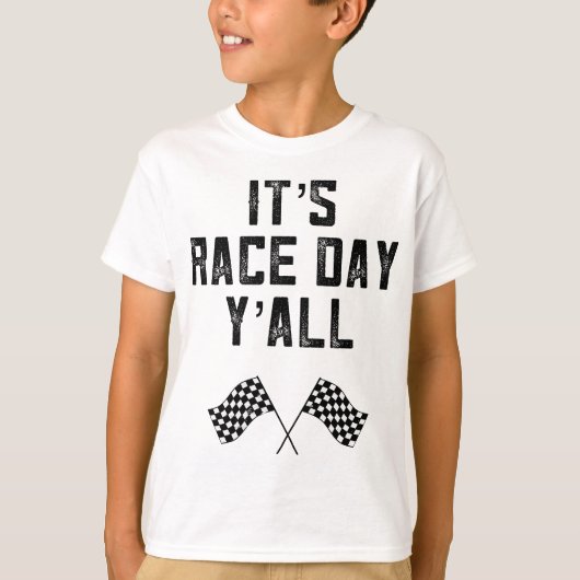 Race Track Checkerking Flag Fast Cars zijn Race Da T-shirt (Voorkant)