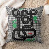 Race Track Kinder Playmat Cars Trucks Name Boy Dec Kussen (Deken)