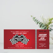 Race Track Pass Verjaardagskaart Kaart (Staand voorkant)