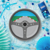 Race Track Steering Wheel Paper Bord, gebruiksvrie Papieren Bordje (Feest)
