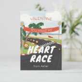 Race Track Valentijn Kaart (Staand voorkant)