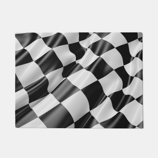 Race Track Vlag Deur Mat (Voorkant)