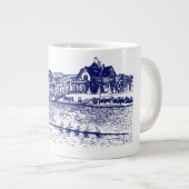 Race van de bemanning met Boathouse Blue Grote Koffiekop (Voorkant rechts)