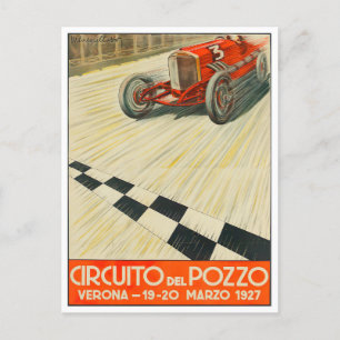race van de Grote Prijs van Verona 1927 Briefkaart