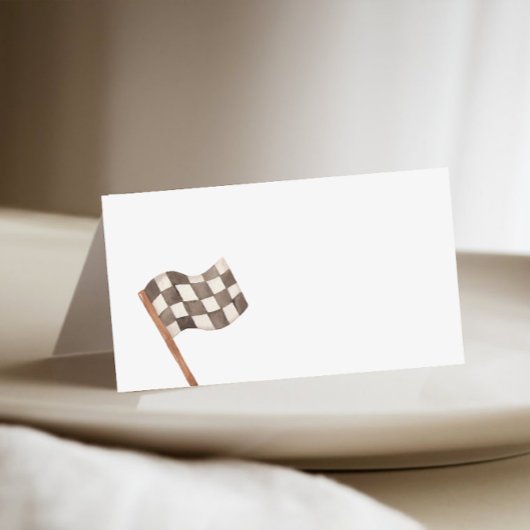 Race Vlag Vul in Buffet Plaatskaartje