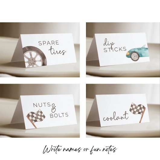 Race Vlag Vul in Buffet Plaatskaartje