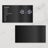 Race-vlaggenprofielkaart Visitekaartje (Voorkant / Achterkant)