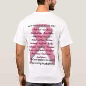 Race voor de Cure T-shirt (Achterkant)