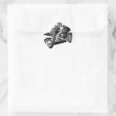 Race-waanzin Ronde Sticker (Tas)