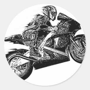 Race-waanzin Ronde Sticker