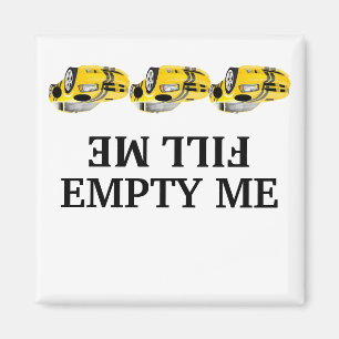Race-wagen vult me leeg. magneet