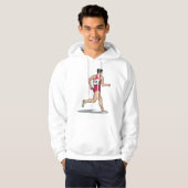 Race Walker Sportloper in Beweging Hoodie (Voorkant volledig)