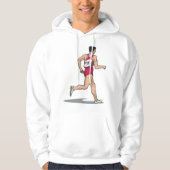 Race Walker Sportloper in Beweging Hoodie (Voorkant)
