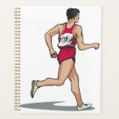 Race Walker Sportloper in Beweging Planner (Voorkant)