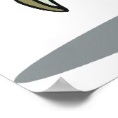 Race Walker Sportloper in Beweging Poster (Hoek)