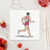 Race Walker Sportloper in Beweging Servet (Insitu)