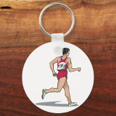 Race Walker Sportloper in Beweging Sleutelhanger