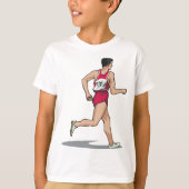 Race Walker Sportloper in Beweging T-shirt (Voorkant)