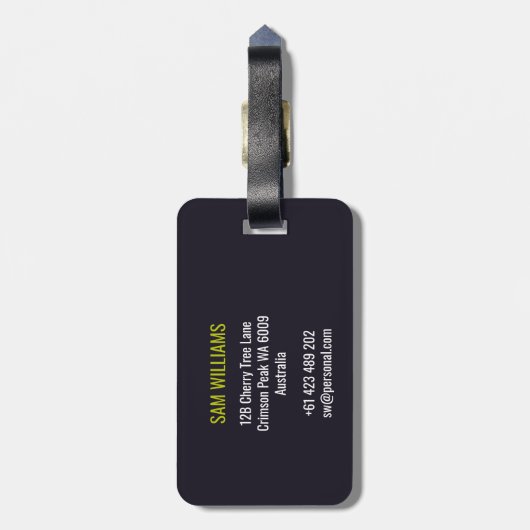 Race Walking Bagagelabel (Achterkant verticaal)