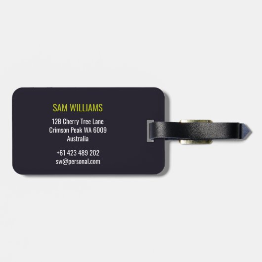 Race Walking Bagagelabel (Achterkant horizontaal)