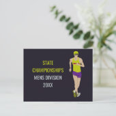 Race Walking Briefkaart (Staand voorkant)