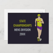 Race Walking Briefkaart (Voorkant / Achterkant)