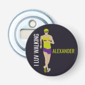 Race Walking Button Flesopener (Voorkant)