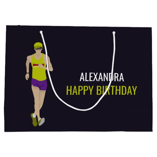 Race Walking Groot Cadeauzakje (Achterkant)