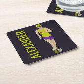 Race Walking Kartonnen Onderzetters (Schuin)