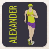 Race Walking Kartonnen Onderzetters (Voorkant)