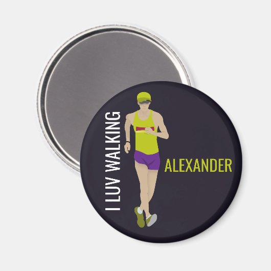 Race Walking Magneet (Voorkant / Achterkant)