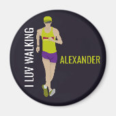 Race Walking Magneet (Voorkant)