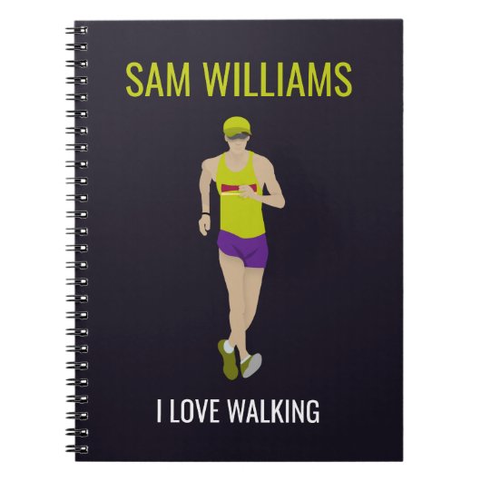 Race Walking Notitieboek (Voorkant)