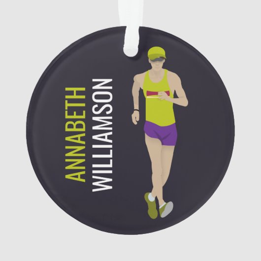 Race Walking Ornament (achterkant)