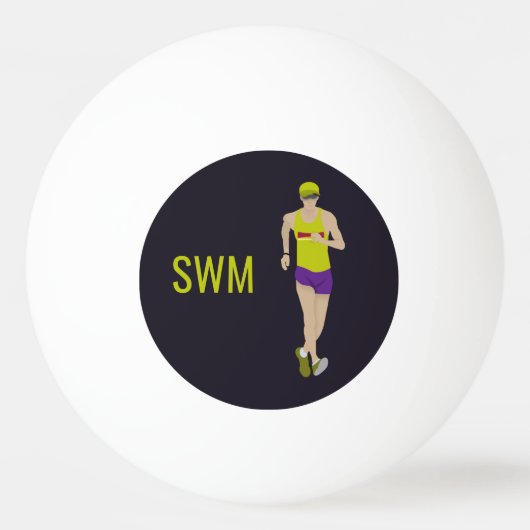 Race Walking Pingpongbal (Voorkant)
