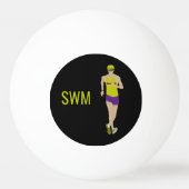 Race Walking Pingpongbal (Achterkant)