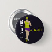 Race Walking Ronde Button 5,7 Cm (Voorkant /achterkant)