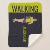 Race Walking Sherpa Deken (Voorkant)