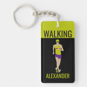 Race Walking Sleutelhanger