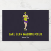 Race Walking Sparkling Wijnetiket (Enkel label)