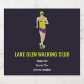Race Walking Sparkling Wijnetiket (Enkel label)